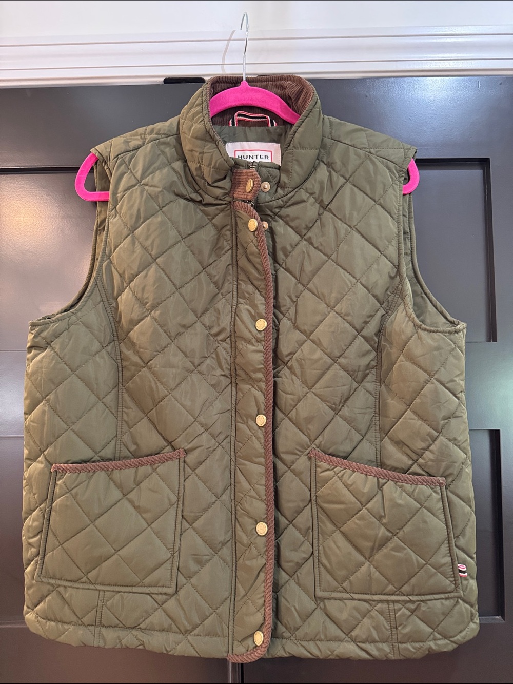 Hunter Quilted Olive Green Women's Puffer Vest